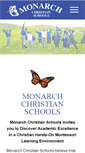 Mobile Screenshot of monarchchristianschools.org